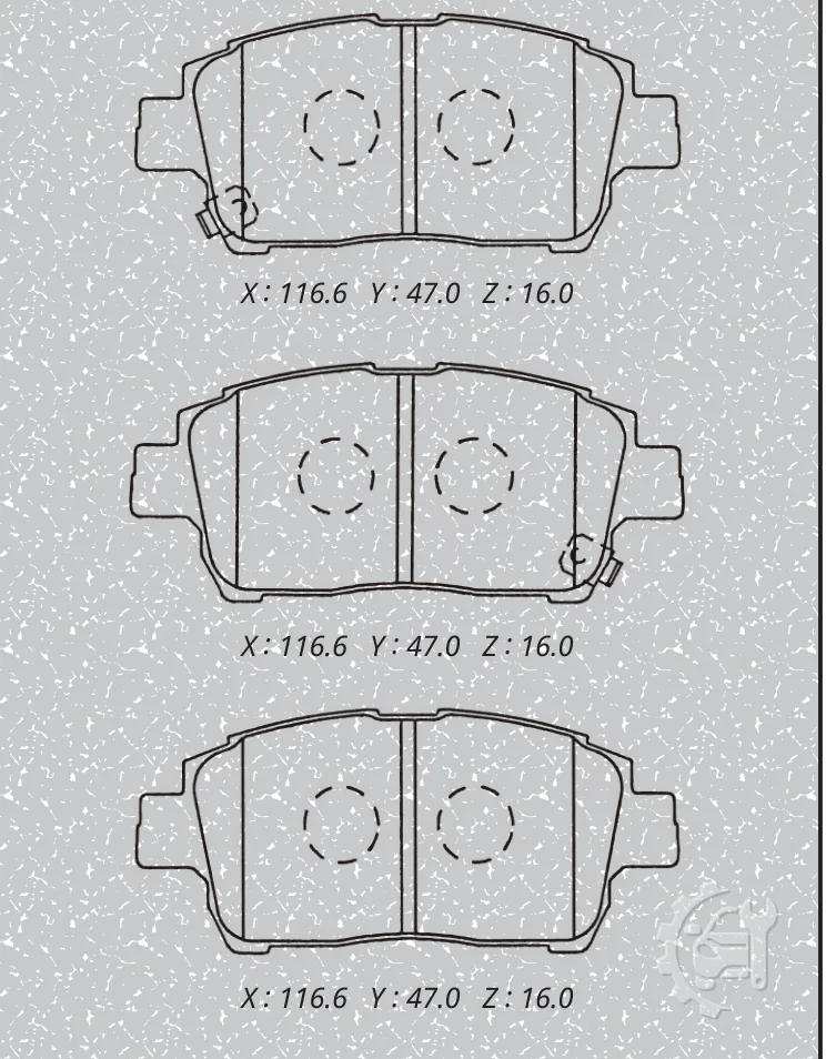MK Kashiyama Front Brake Pads for Toyota Sienta