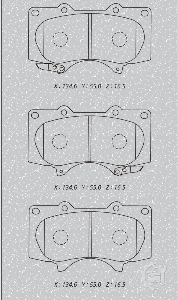 MK Kashiyama Front Brake Pads for Toyota Hilux (2004–2021)