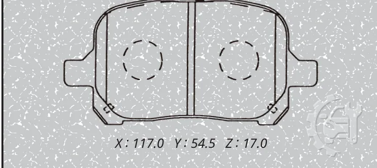 MK Kashiyama Front Brake Pads for Toyota Camry (2002–2006)
