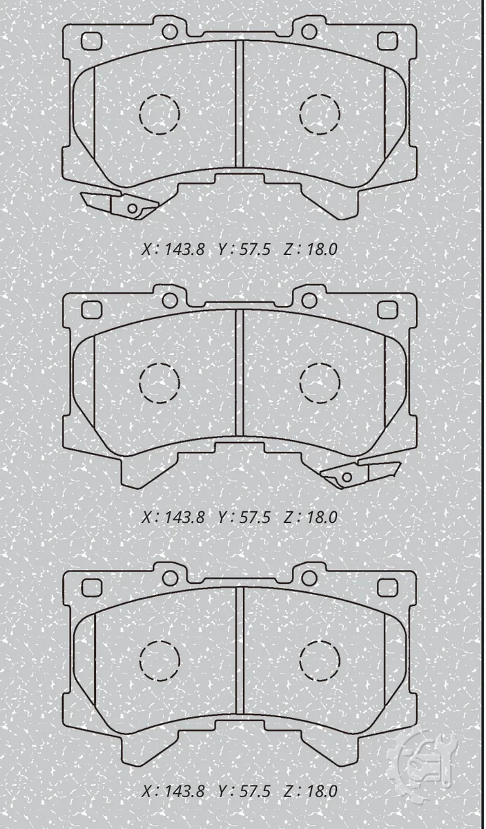 MK Kashiyama Front Brake Pads for Toyota Land Cruiser (From 2021)