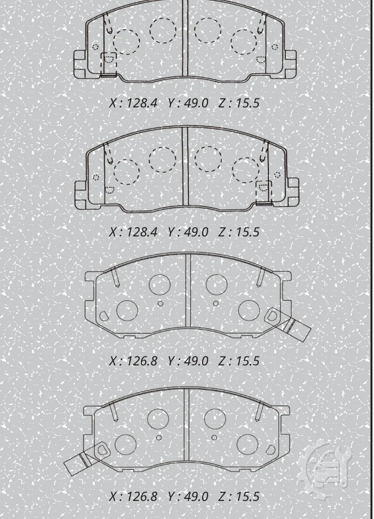 MK Kashiyama Front Brake Pads for Toyota LiteAce