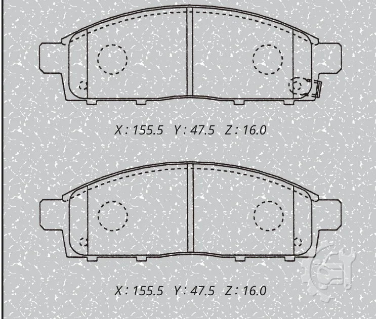MK Kashiyama Front Brake Pads for Mitsubishi Challenger