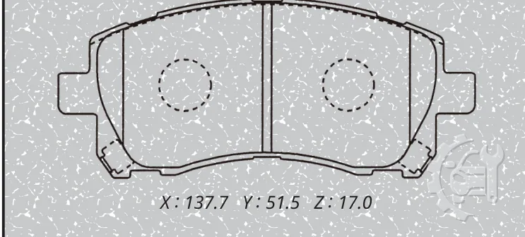 MK Kashiyama Front Brake Pads for Subaru WRX